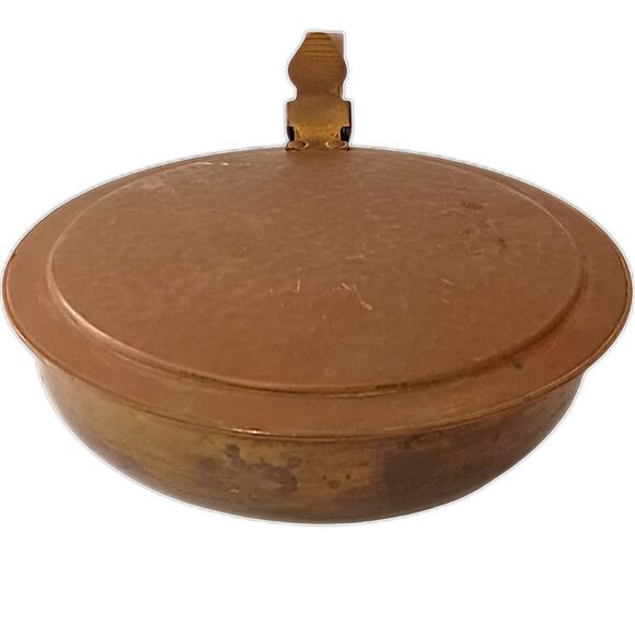 Vintage Silent Butler Table Sweeper Crumb Catcher Holland Copper Brass Wooden - Picture 10 of 16